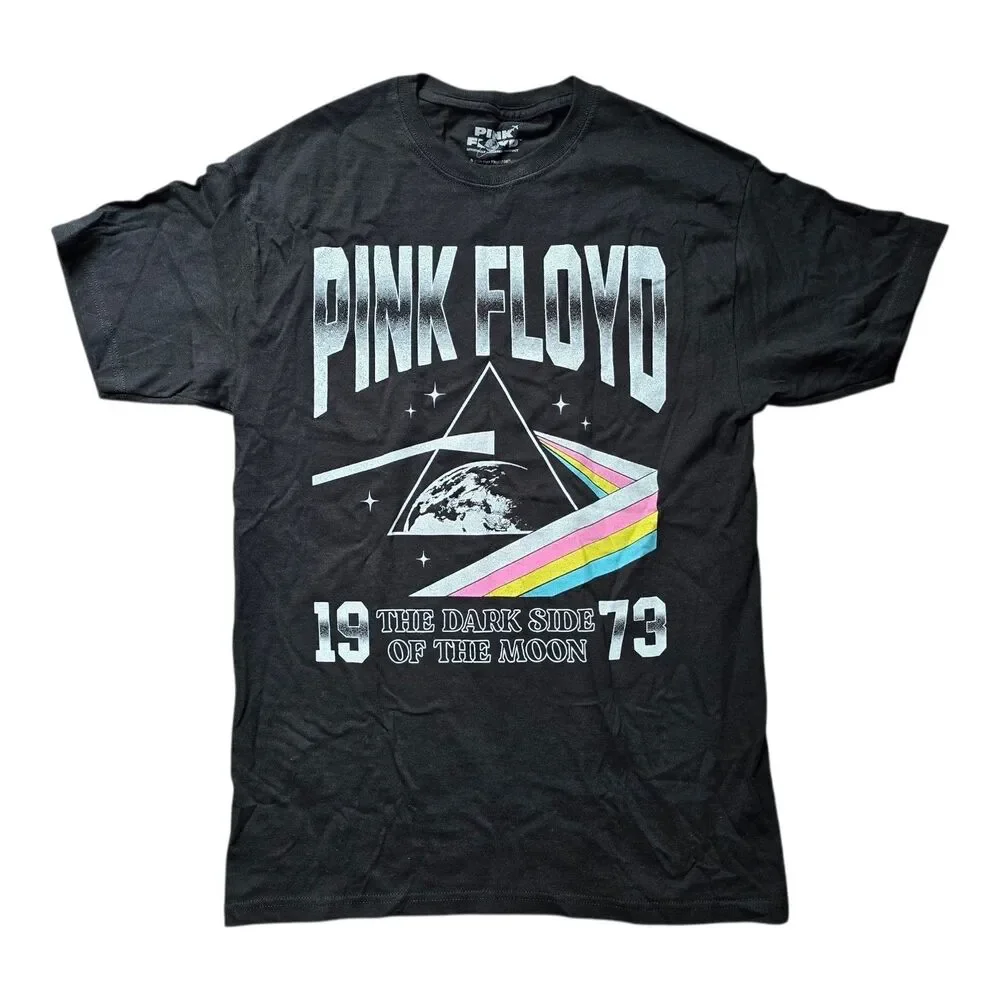 Pink Floyd The Dark Side Of The Moon 1973 Graphic T Shirt Mens Medium Black NWOT